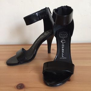 Jeffrey Campbell Hough Open Toe Ankle Strap Heels